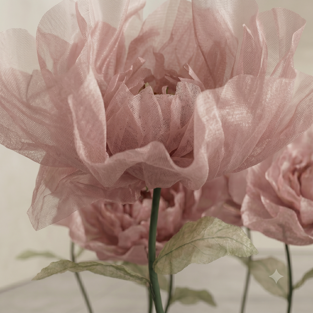 Organza Flower Pedestal