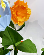 Giant Italian crepe paper flower backdrop, detail