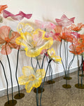 Jardim de narcisos gigantes de organza