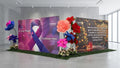 Paraná State Government hall decorated with giant flowers - institutional campaign