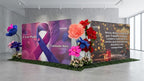 Paraná State Government hall decorated with giant flowers - institutional campaign