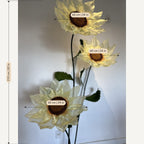 Dimensions : Tournesol géant en organza