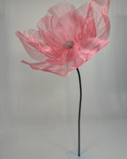 Flor de organza gigante clássica rosa