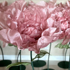 Large pink double-layer organza flower