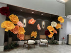 Vista geral do hall decorado para o Encontro de Mulheres, Igreja Alcance