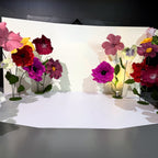 Jardin de fleurs géantes en papier crépon italien