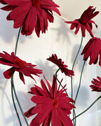 Giant Italian crepe paper daisies, petal detail